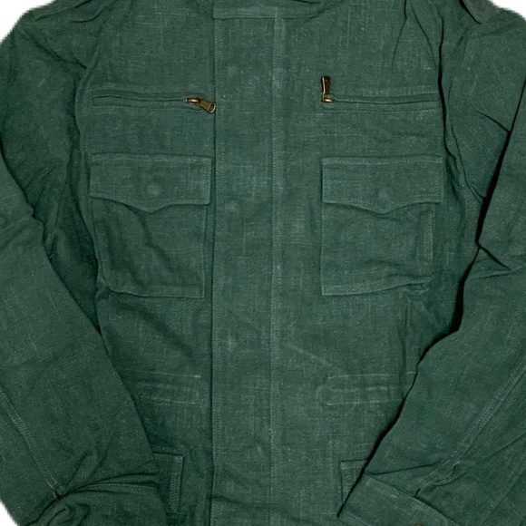 Les Canebiers NWT Military-Style Jacket - Green NWT - Picture 5 of 7